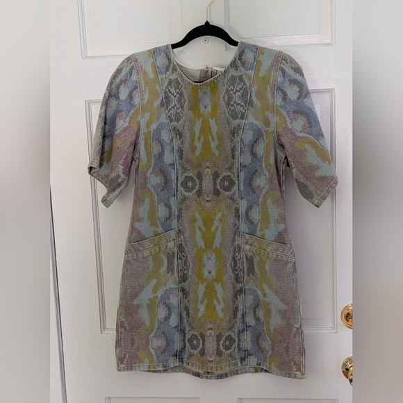 Desigual x Christian Lacroix Tapestry Dress NWT Size M Belted Mini Artsy Print - Picture 6 of 8